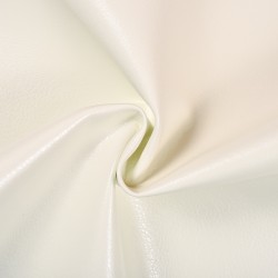 Ткань Дерматин (Кожзам) для мебели, цвет Белый (на отрез)  в Миассе