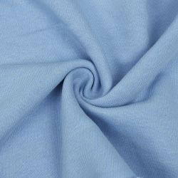 Ткань Футер 3-х нитка, Петля, цвет Светло-Голубой (на отрез)  в Миассе