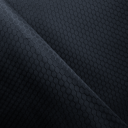 Ткань Оксфорд 300D PU Рип-Стоп СОТЫ, цвет Черный (на отрез)  в Миассе