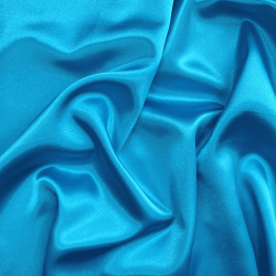 *Ткань Атлас-сатин, цвет Голубой (на отрез)  в Миассе