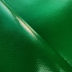 Ткань ПВХ 600 гр/м2 плотная, Зелёный (Ширина 150см), на отрез  в Миассе