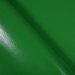 Ткань ПВХ 450 гр/м2, Зелёный (Ширина 160см), на отрез  в Миассе