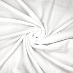 Флис Односторонний 130 гр/м2, цвет Белый (на отрез)  в Миассе