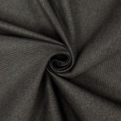 Ткань Рогожка (мебельная), цвет Тёмно-Серый (на отрез)  в Миассе