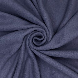 Ткань Флис Односторонний 130 гр/м2, цвет Темно-серый (на отрез)  в Миассе