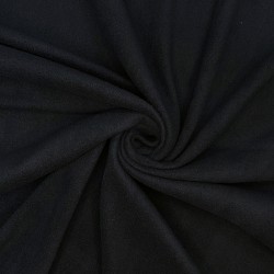 Флис Односторонний 130 гр/м2, цвет Черный (на отрез)  в Миассе