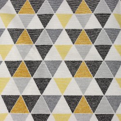 Интерьерная ткань Дак (DUCK), принт &quot;Малые Треугольники&quot; (на отрез)  в Миассе