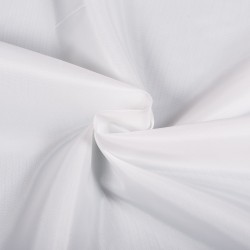 Ткань подкладочная Таффета 190Т, цвет Белый (на отрез)  в Миассе