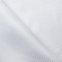 Ткань Оксфорд 300D PU Рип-Стоп СОТЫ, цвет Белый (на отрез)  в Миассе