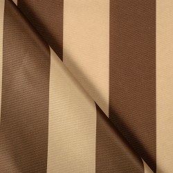 Ткань Оксфорд 300D PU, Бежево-Коричневая полоска (на отрез)  в Миассе