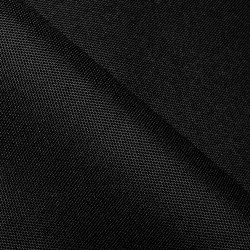 Прорезиненная ткань Оксфорд 600D ПВХ, Черный (на отрез)  в Миассе