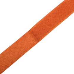 Контактная лента 25мм цвет Оранжевый (велькро-липучка, на отрез)  в Миассе