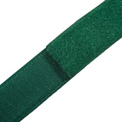 Контактная лента 40мм (38мм)  Зелёный (велькро-липучка, на отрез)  в Миассе