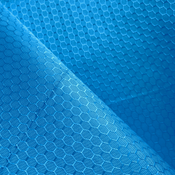 Ткань Оксфорд 300D PU Рип-Стоп СОТЫ, цвет Голубой (на отрез)  в Миассе