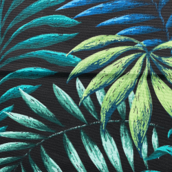 Интерьерная ткань Дак (DUCK), принт &quot;Тропические листья&quot; (на отрез)  в Миассе