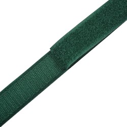 Контактная лента 25мм цвет Зелёный (велькро-липучка, на отрез)  в Миассе
