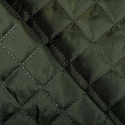 Стеганая подкладочная ткань с синтепоном (100гр/м2), цвет Хаки (на отрез)  в Миассе