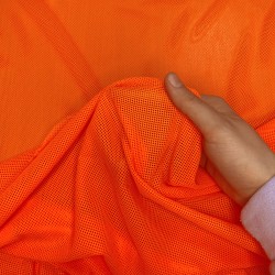 Трикотажная Сетка 75 г/м2, цвет Оранжевый (на отрез)  в Миассе