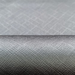 Ткань Блэкаут для штор светозатемняющая 100% &quot;Орнамент Серый&quot; (на отрез)  в Миассе