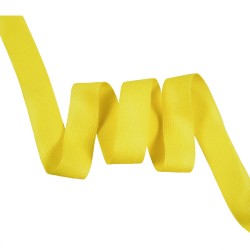 Окантовочная лента-бейка, цвет Жёлтый 22мм (на отрез)  в Миассе
