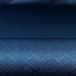 Ткань Блэкаут для штор светозатемняющая 100% &quot;Орнамент Синий&quot; (на отрез)  в Миассе